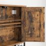 Wall cabinet kitchen bathroom vintage brown Image 4
