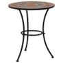 3 Piece Mosaic Bistro Set Ceramic Tile Orange/Grey Image 3