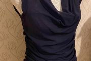 Top Mexx ruched layers Navy