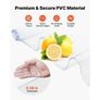 Strip Curtain PVC Door Curtain 121.9 cm x 243.8 cm Cooler Freezer Clear Plastic Image 5