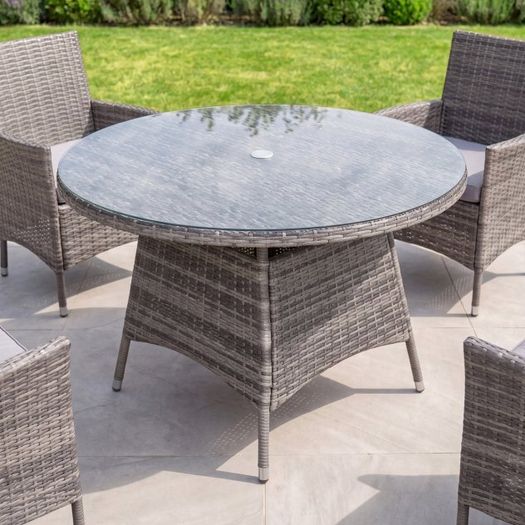 4-Seater Outdoor Table Rattan - Table & Chairs