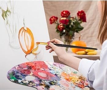 NEW SALE | Paint Brushes Set,10 PCS Professional Painting Brushes,Artists Paint Brushes,Brushes for Acrylic Painting,for Artists, Adults & Kids