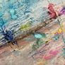 Original Seascape Painting Brittas bay beach Wicklow inspired Original Beachscape in Abstract Image 5