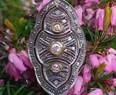 Antique Art Deco Diamond Plaque Ring