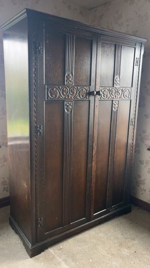 antique mahogany wardrobe