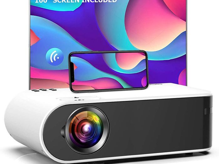 12000 Projector Smart LED HD 1080P Home Cinema With Airplay WiFi Built ANDROID