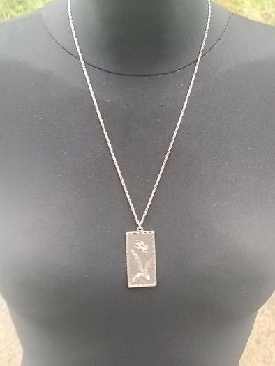 Vintage Chinese Sterling Silver Pendant Love Set