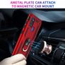 Samsung Galaxy A21s Case, 360 Metal Rotating Ring Kickstand Hybrid Shockproof Duty Armor Protective Cover Case For Samsung Galaxy A21S, Red Image 3