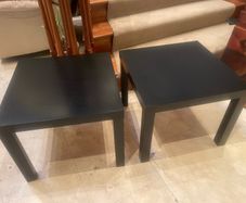2 x Matching Black Side Tables - Small Coffee Tables - Can Deliver