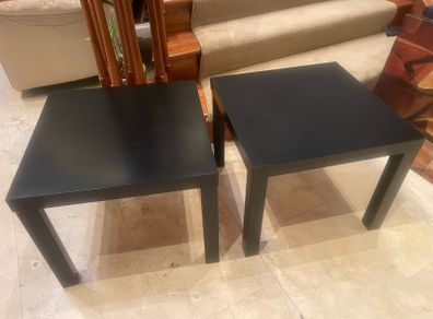 2 x Matching Black Side Tables - Small Coffee Tables - Can Deliver
