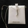 Sterling silver black sapphire and zirconia pendant necklace Image 2