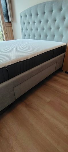King Size Upholstered Bed + Emma Mattress (6 months)