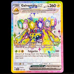 Galvantula EX 159/142 Full Art Ultra Rare Holo S&V Stellar Crown Pokemon Card