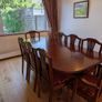 Solid Mahogany Extending Dining Table & 6 Chairs - Excellent Condition Image 2