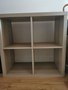 4-Cube Kallax Storage Unit (Light Oak Effect)