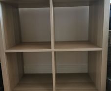 4-Cube Kallax Storage Unit (Light Oak Effect)