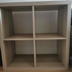 4-Cube Kallax Storage Unit (Light Oak Effect)