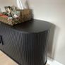 Black Sideboard -  Black Oak Tambour Image 4