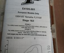 Yamaha FJ1100 1984-85