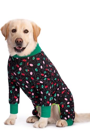 Large Dog Clothes, Elastic Pet Onesie Clothes Protect Joints Anti-hair Anti Licking, Wound Protection Pet Pajamas PJS Dog Jumpsuit For Medium Large Dogs (6-7XL, Black)