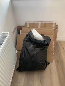 boxes and bubble wrap