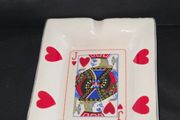 Vintage Jack of Hearts Ceramic Ashtray
