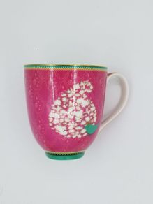 YourtheDish Gift Bird Coffee Mug - Dark Pink