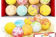 8 x Bath Bombs Value Women's Set, Handmade, Moisturising, Vegan &amp; Cruelty Free, Beauty Spa Gift Set, Bath Fizzers
