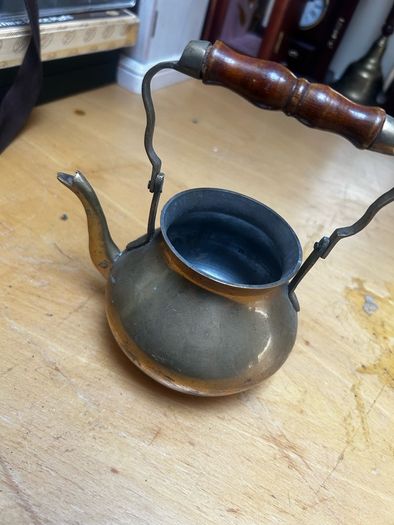 vintage brass pot