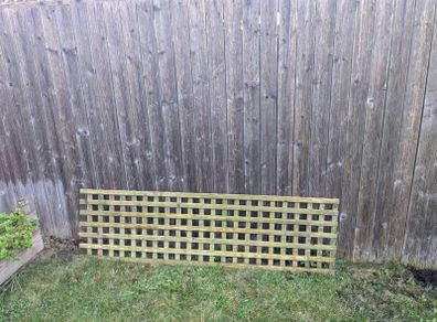 Wooden Square Garden Trellis Panel (163cm x 46cm)