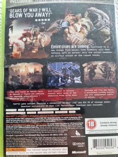 Gears of War 2 Game of the year Edition Xbox360 Games Original