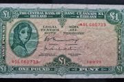 1976 Lady Lavery 1 pound banknote