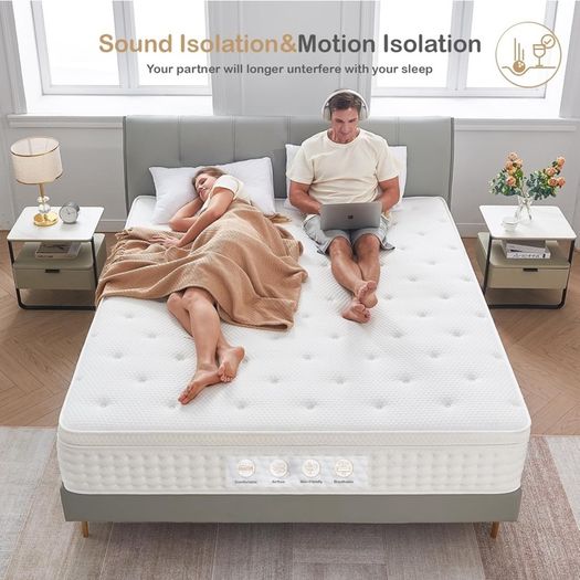 King Size Mattress, Hybrid Memory Foam and individual pockets