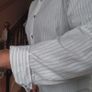 White striped Long shirt, size M Image 5
