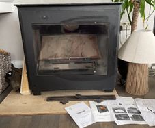 stove back boiler .78 cm wide and 68 cm tall.26 kilowatts stove