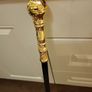 Walking stick gold handle Image 3