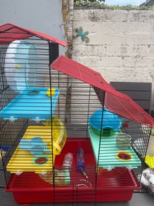cage with wheel,house and accessories