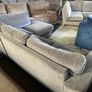 Grey corduroy corner sofa set Image 2