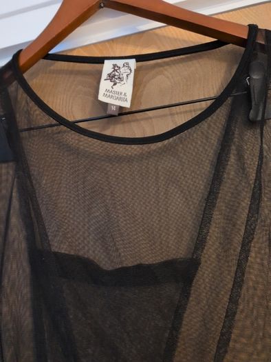 Master & Margarita Sheer Black Dress.  S.14.  New- No Tag.