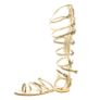 Chanel Gold Gladiator Sandals Size 40 Image 9