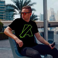 Glow in the dark Armin van buuren and Kiki t-shirt ASOT a state of trance tshirt trance luminous tee top shirt for music festival asot merch