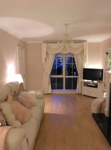 Beautiful cream curtains