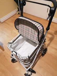 shopping trolley also can be used as a seat brand new.