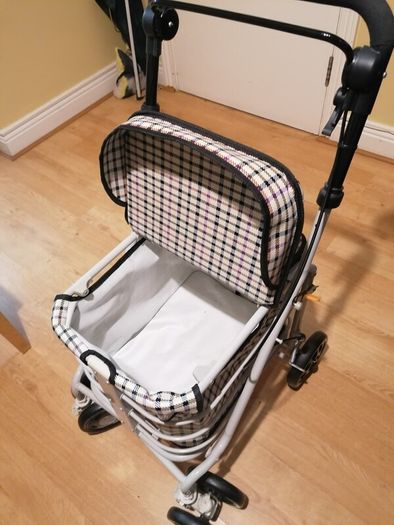 shopping trolley also can be used as a seat brand new.