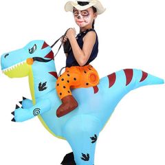 Kids Inflatable Dinosaur Costume Blow Up Halloween Fancy Dress Costume (FREE POSTAGE)