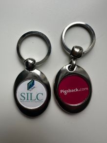 Shopping trolley token keychains