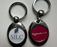 Shopping trolley token keychains