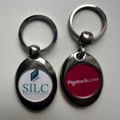 Shopping trolley token keychains