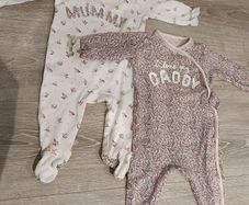 Baby Girl NEXT 3-6 Months sleepsuits (3-6M)