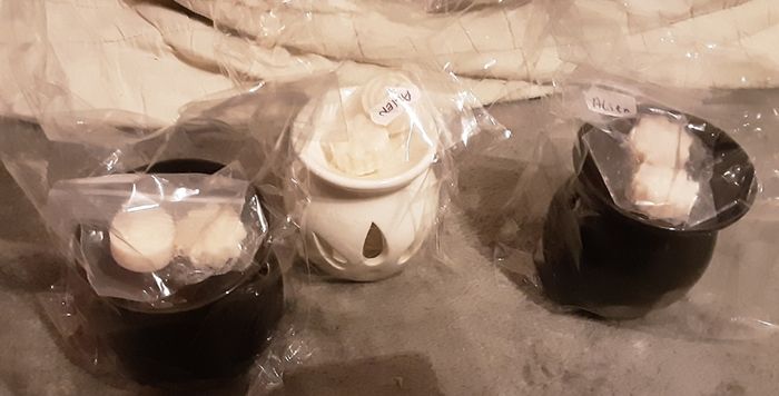 HOME MADE wax melts and wax burner